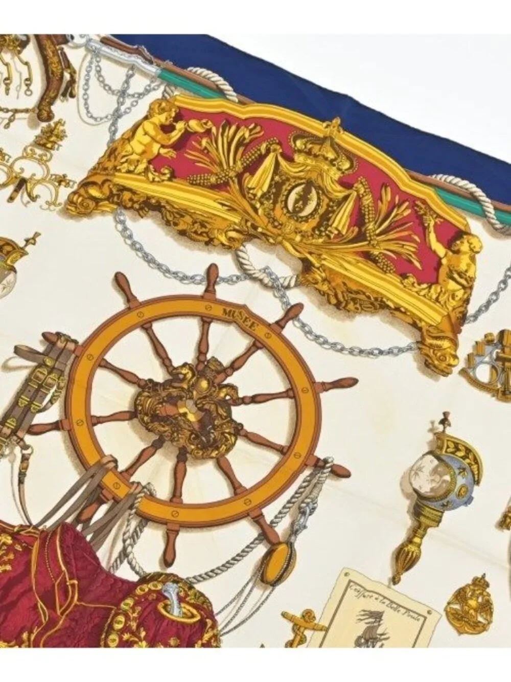 Hermes Bandana Scarf Blue